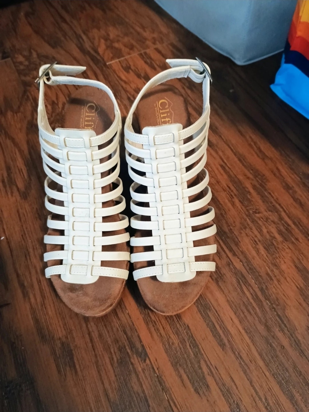 Gorgeous White Strappy Gladiator Sandals for Women By Cliffs Of WHITE MOUNTAIN